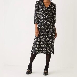 Frank & Oak Floral Long Sleeve Dress